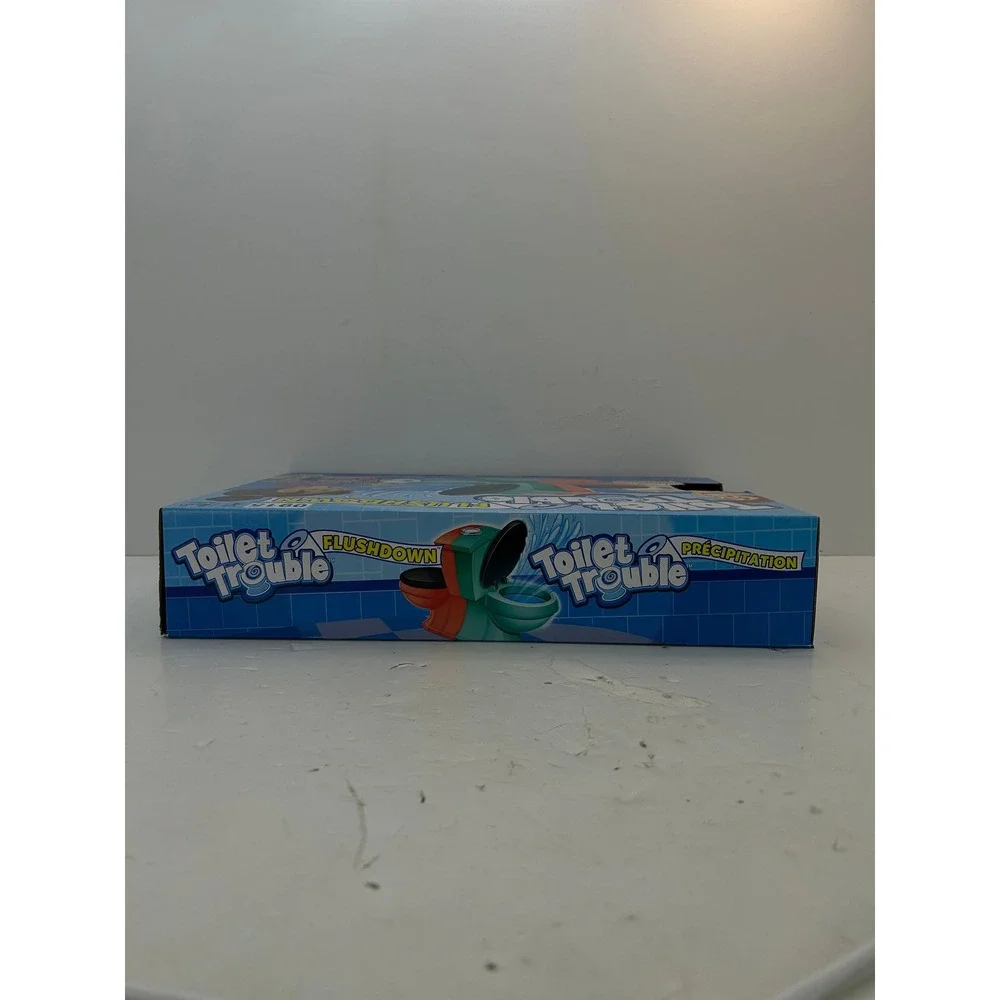 Hasbro Toilet Trouble Flushdown Game Kids OS Blue